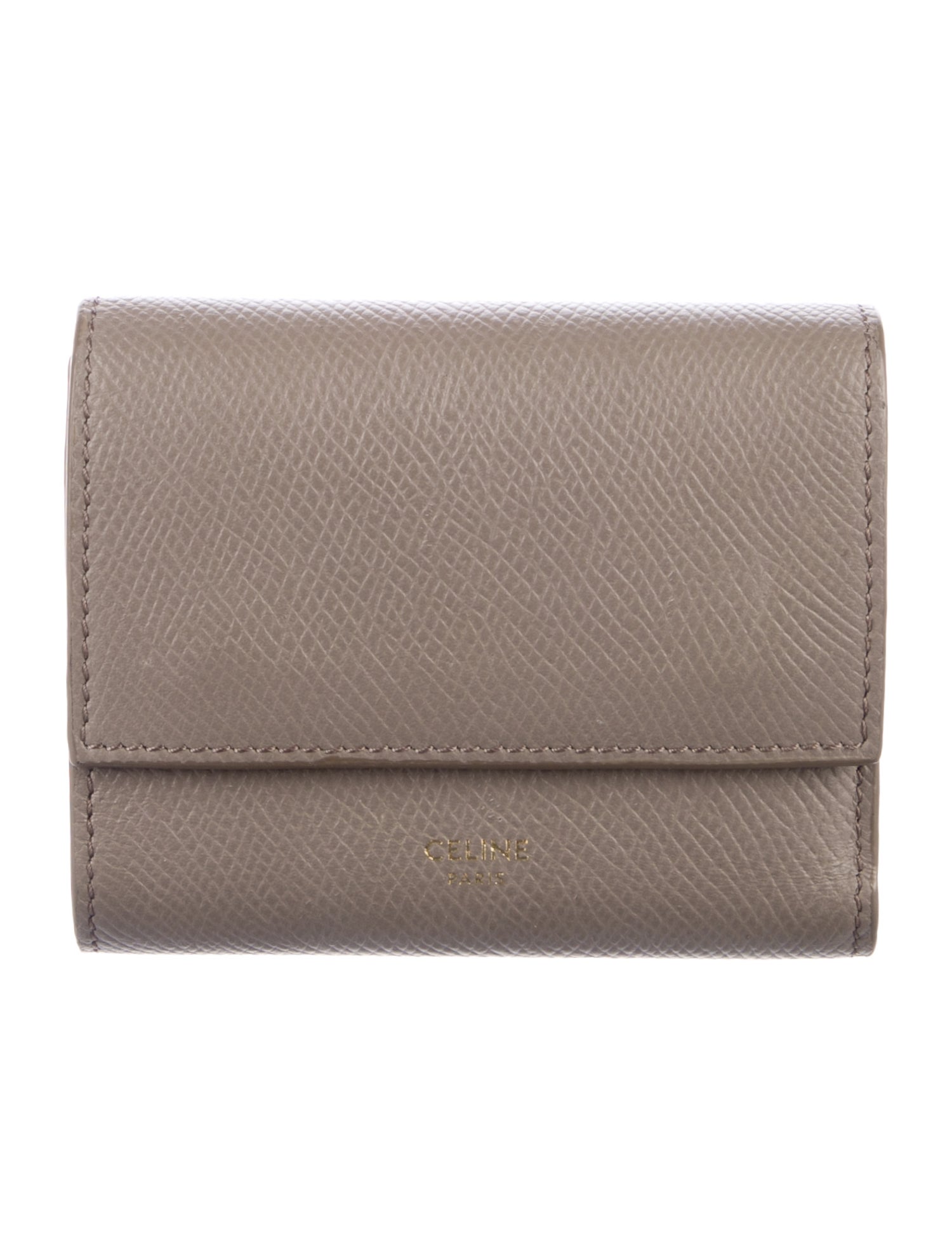 Celine 2022 Leather Compact Wallet