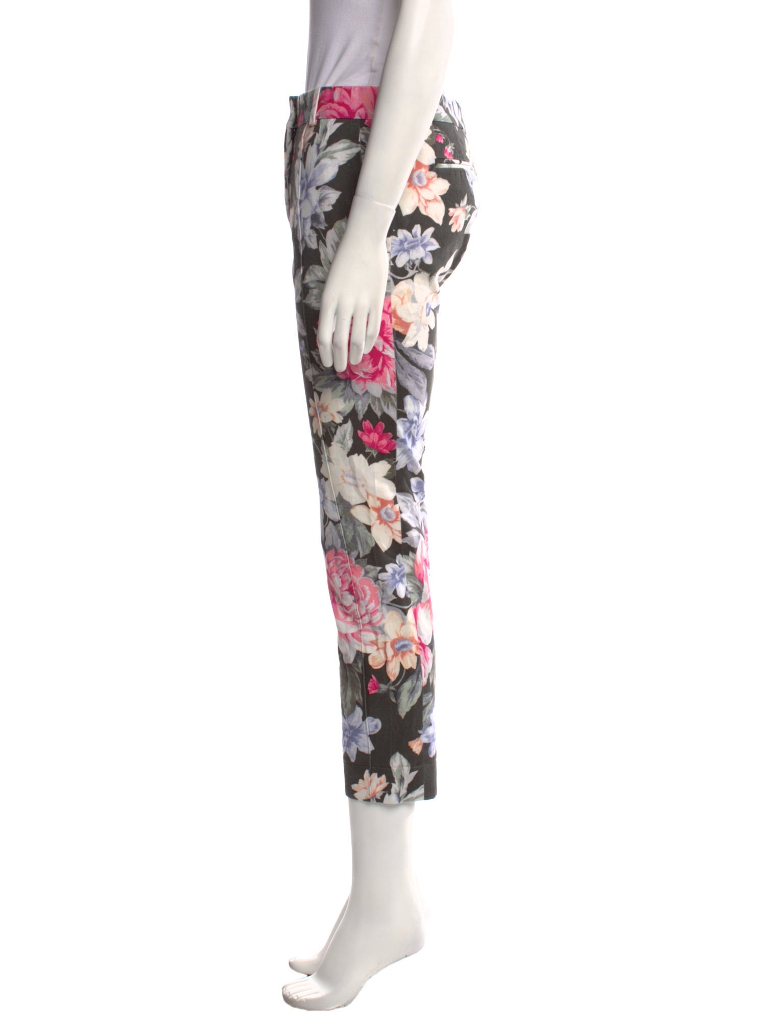 Celine Floral Print Straight Leg Pants