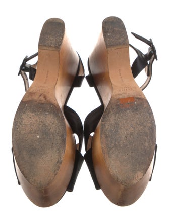Celine Satin Slingback Sandals