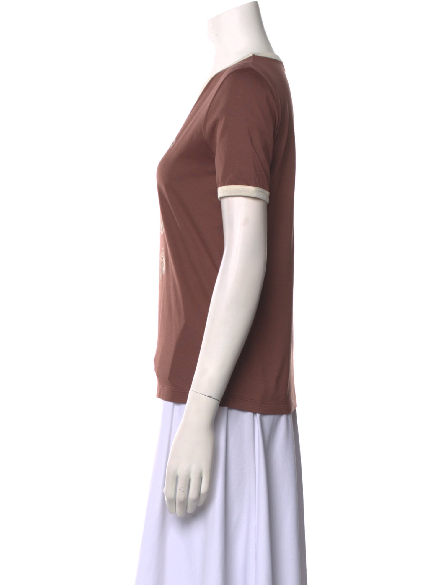 Celine Graphic Print Crew Neck T-Shirt