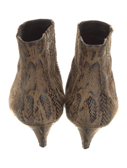 Celine Suede Animal Print Boots