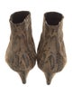 Celine Suede Animal Print Boots