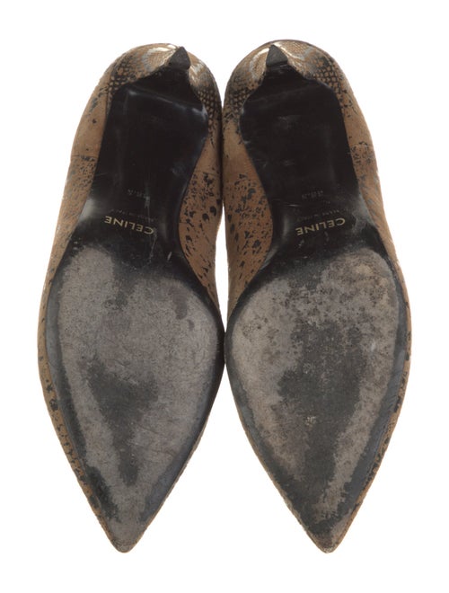 Celine Suede Animal Print Boots