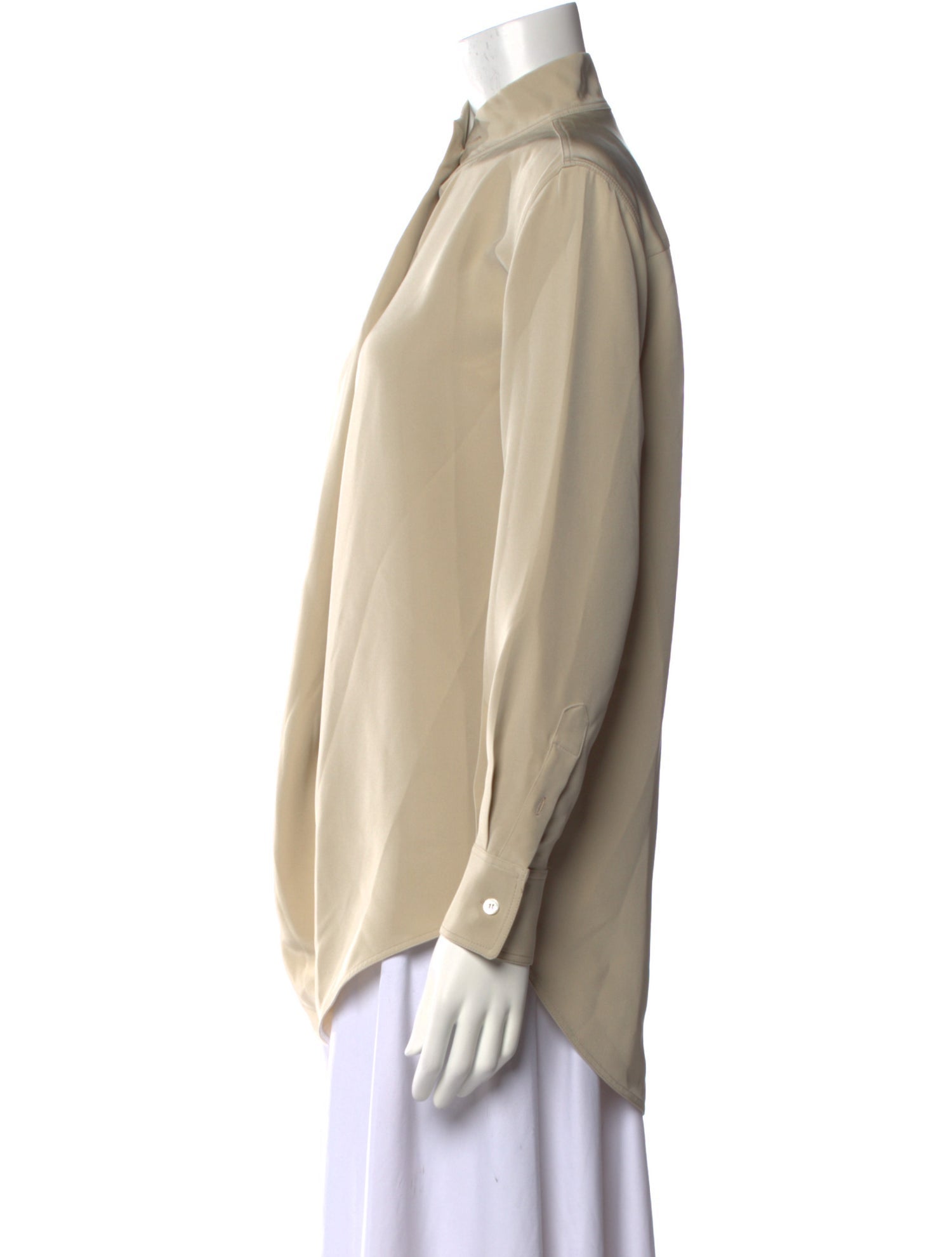 Celine Silk Mock Neck Blouse