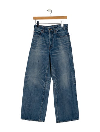 Celine High-Rise Wide Leg Jeans
