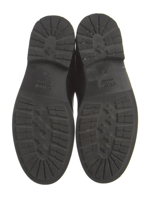 Celine Leather Combat Boots