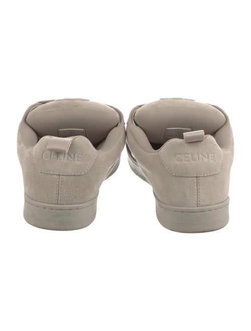 Celine Leather Embroidered Accent Sneakers
