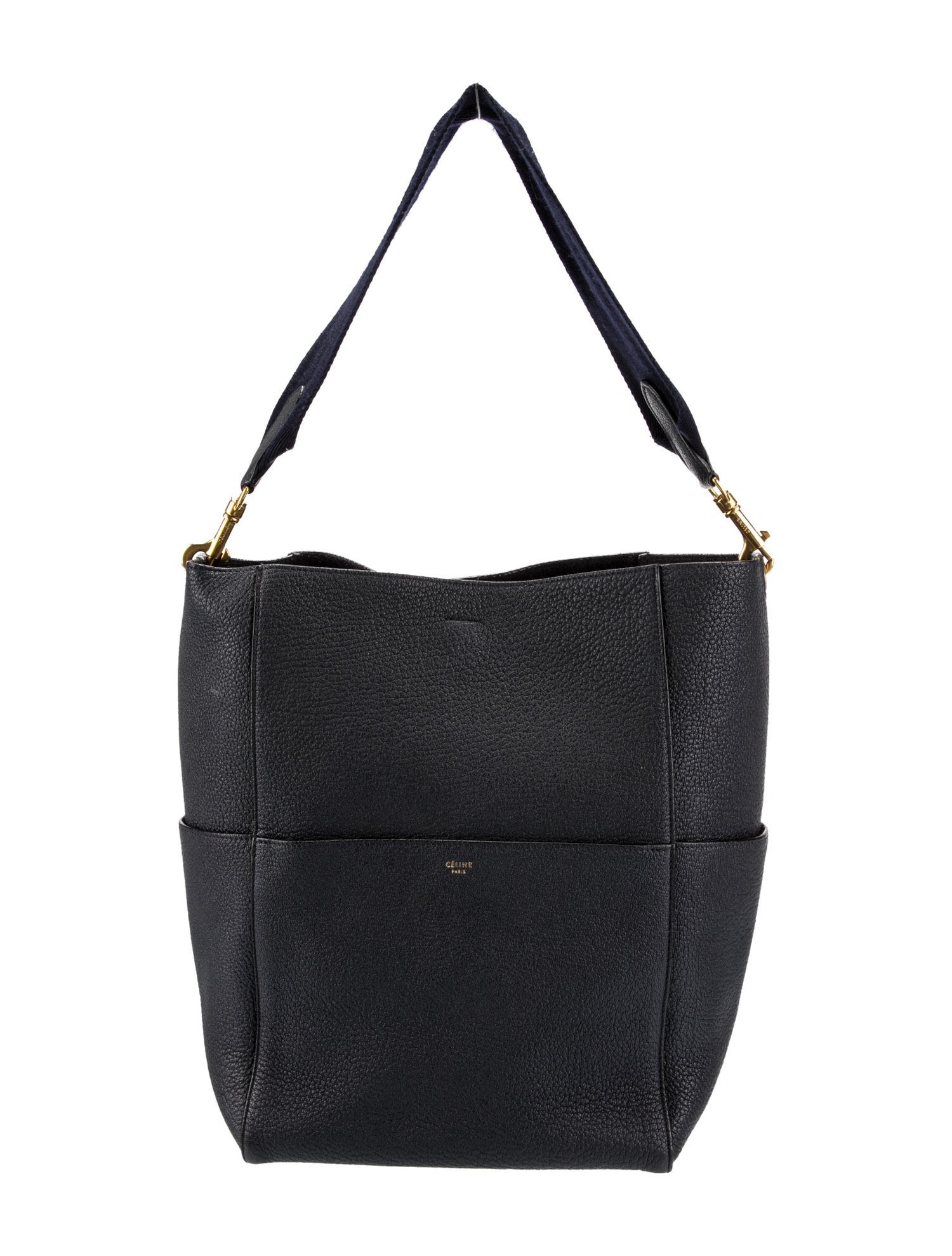 Celine Leather Seau Sangle Medium