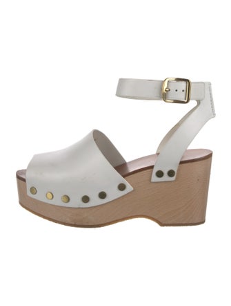 Celine Leather Studded Accents Sandals