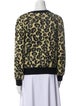 Celine Animal Print V-Neck Sweater