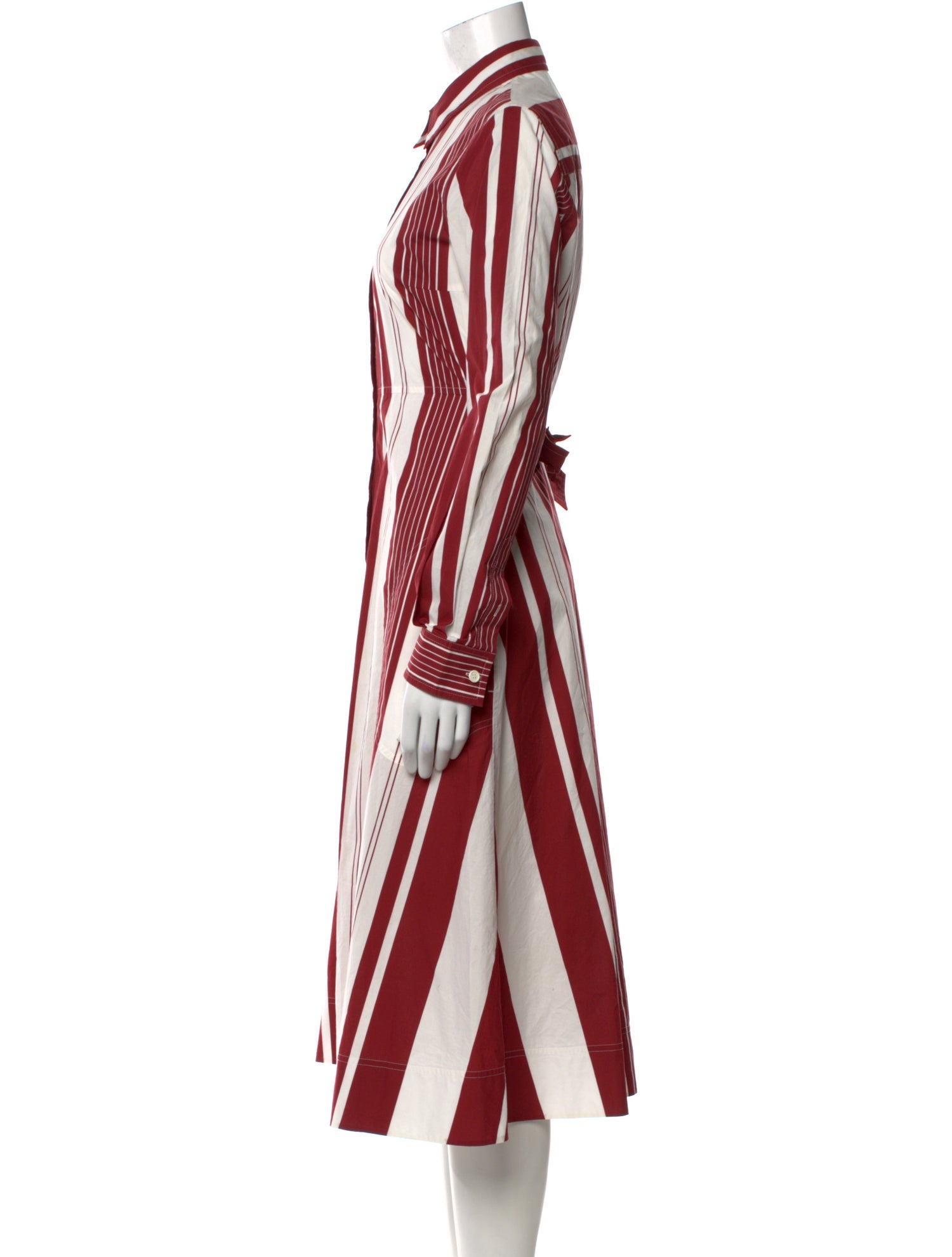 Celine Striped Midi Length Dress