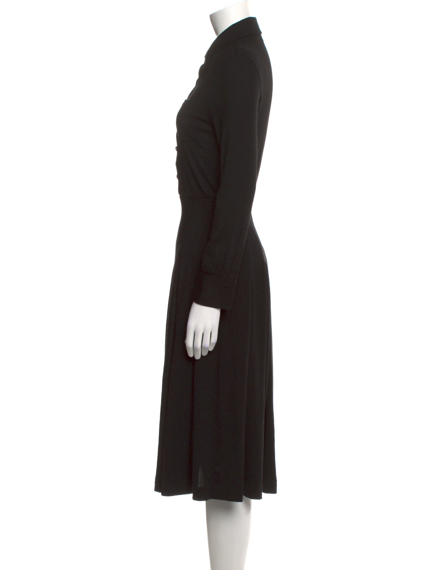 Celine Wool Midi Length Dress
