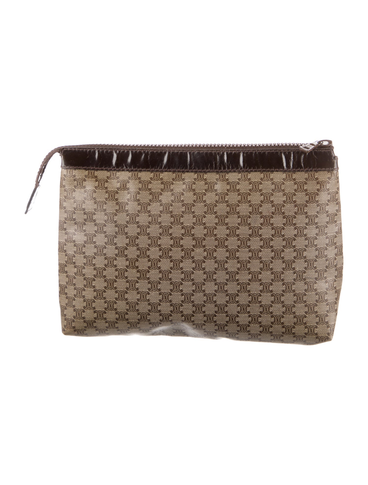 Celine Coated Canvas Cosmetic Bag