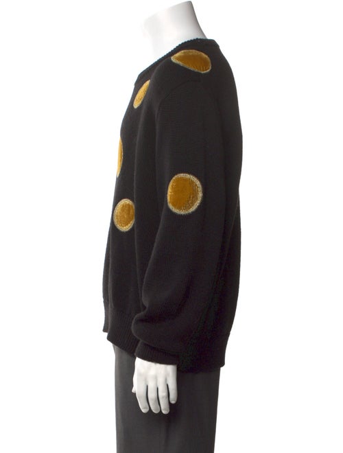 Celine Wool Polka Dot Print Pullover