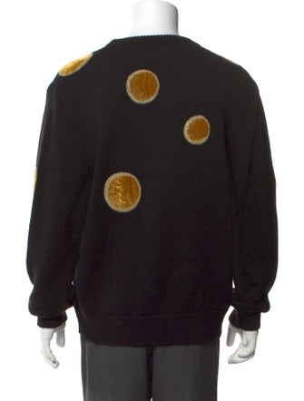 Celine Wool Polka Dot Print Pullover