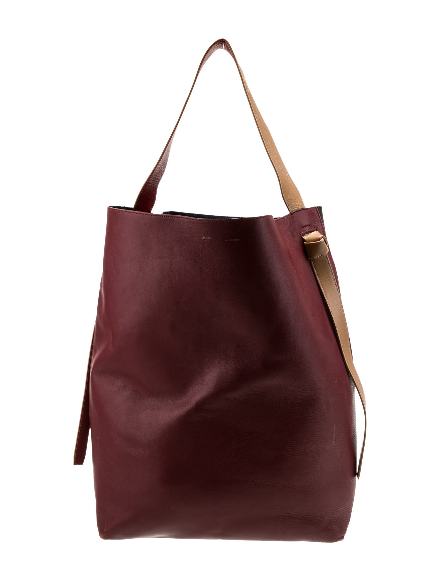 Celine Multicolor Leather Oversized Twisted Cabas Tote