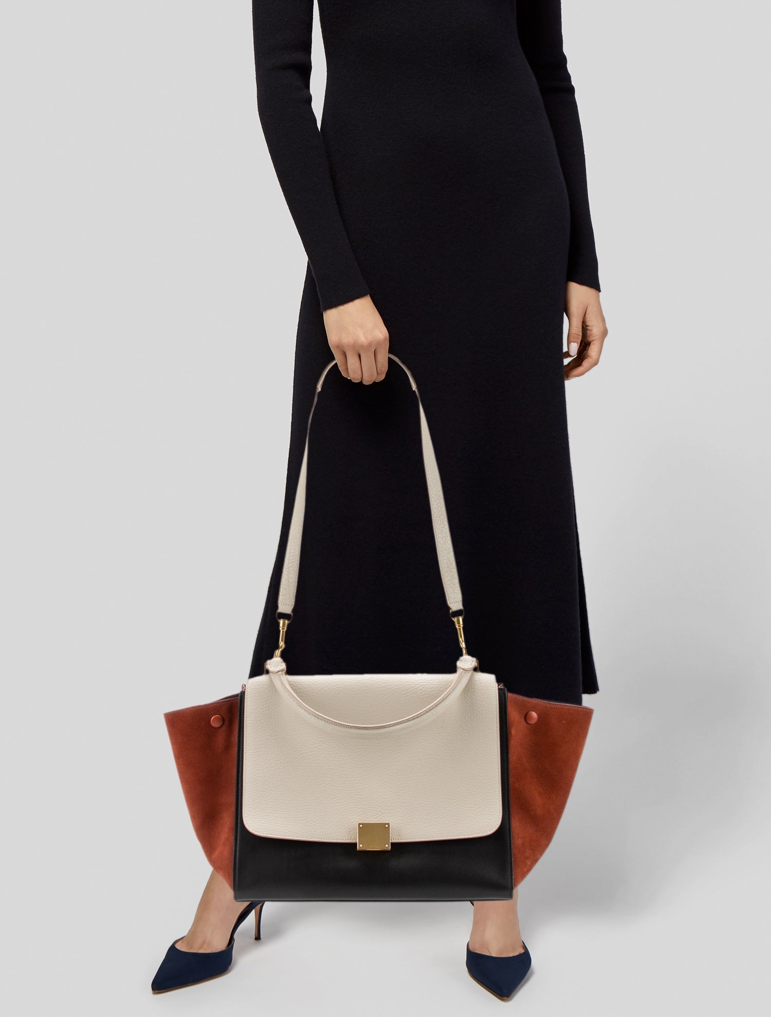 Celine Leather Trapeze