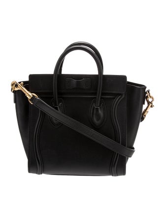 Celine Leather Luggage Nano