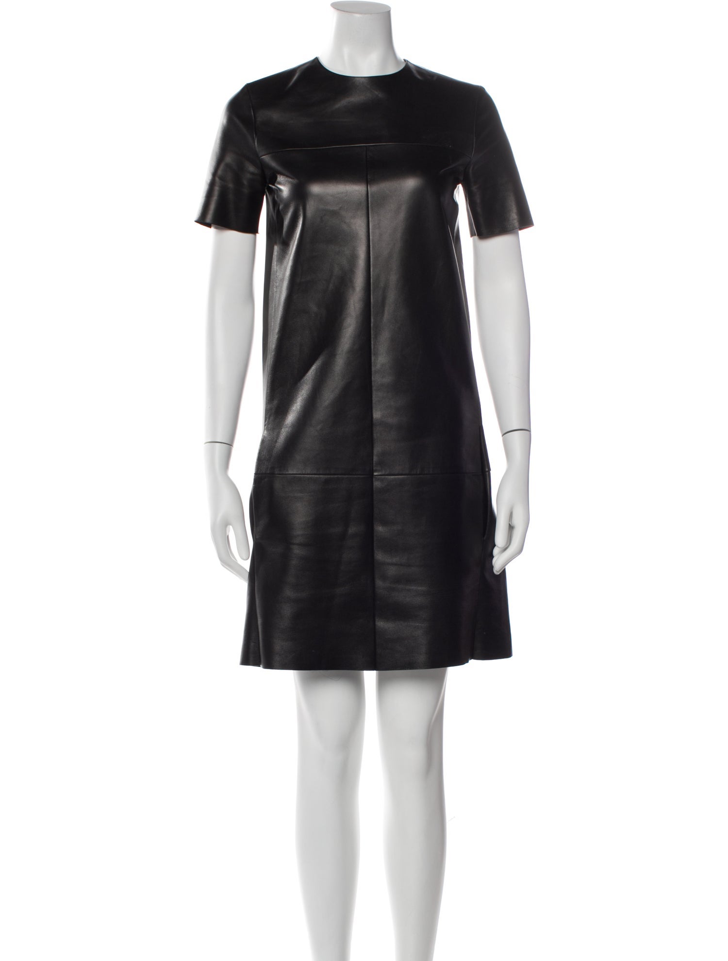 Celine Leather Knee-Length Dress
