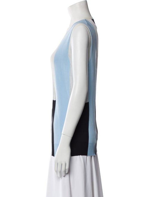 Celine Nylon Colorblock Pattern Top