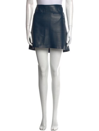 Celine Leather Mini Skirt