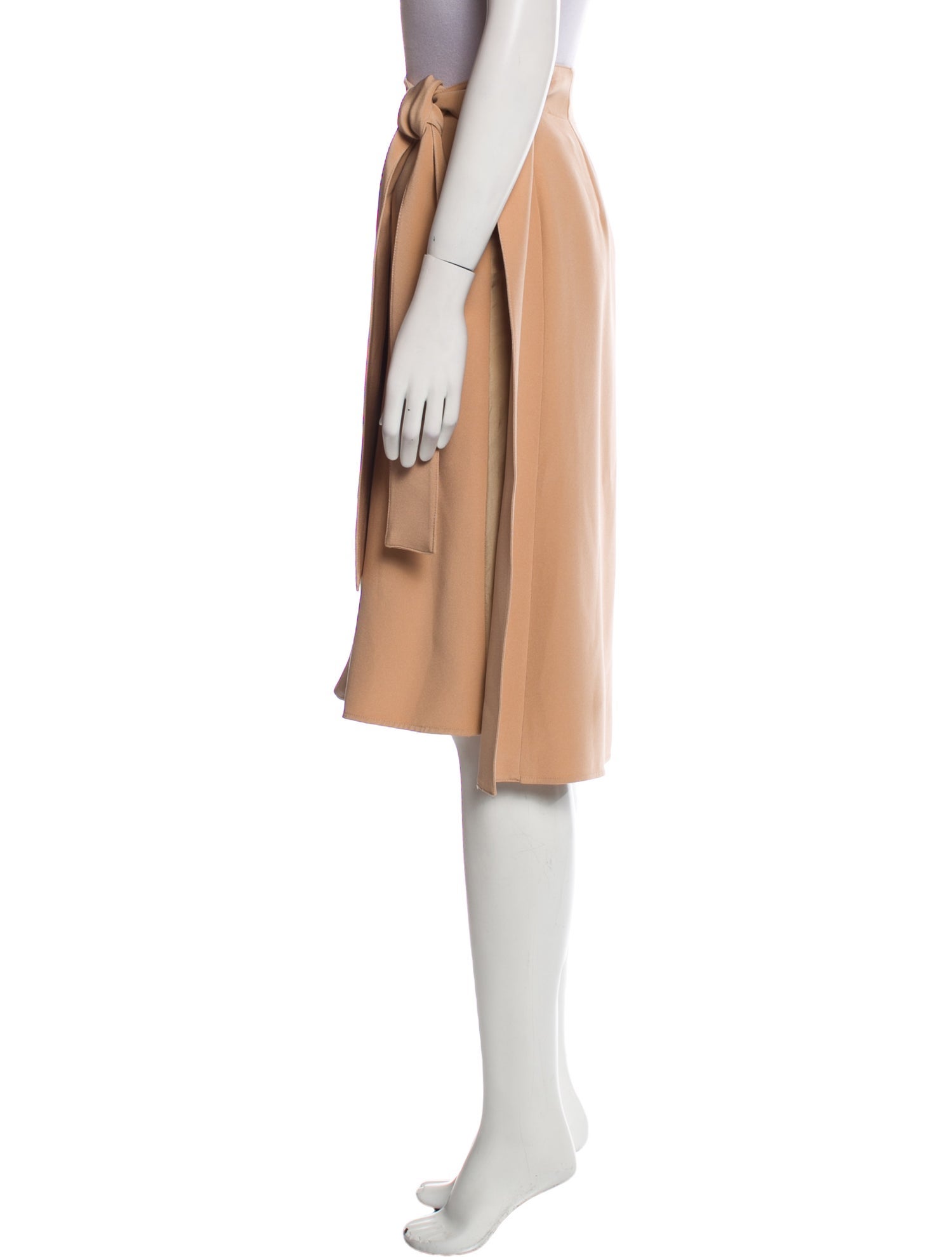 Celine Silk Knee-Length Skirt