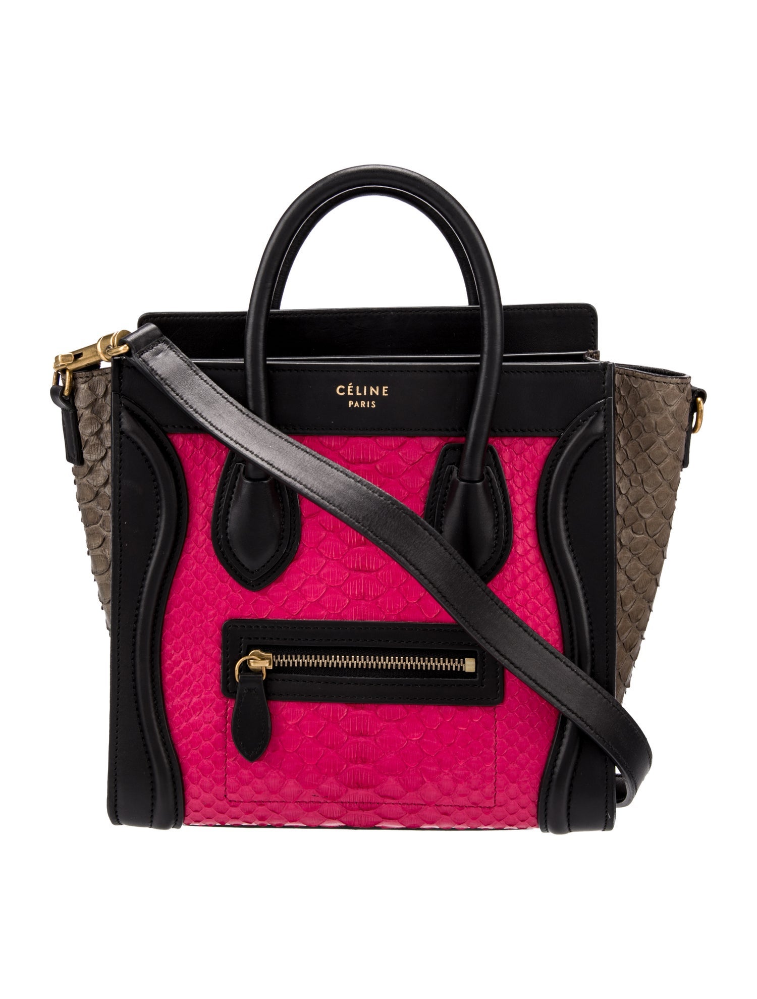 Celine Leather Luggage Nano