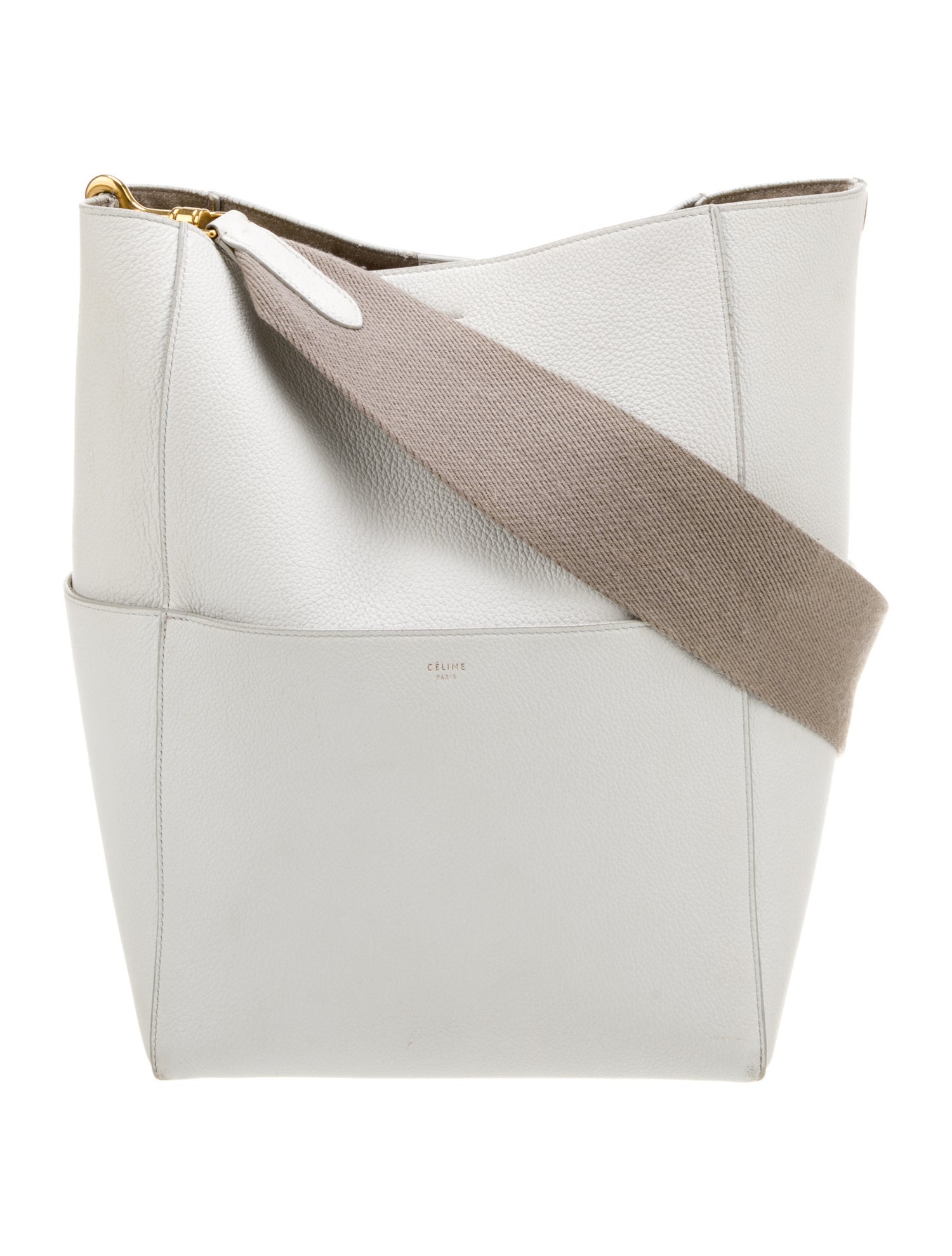 Celine Leather Seau Sangle