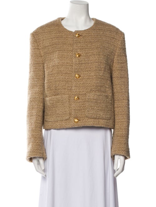 Celine Wool Tweed Pattern Evening Jacket