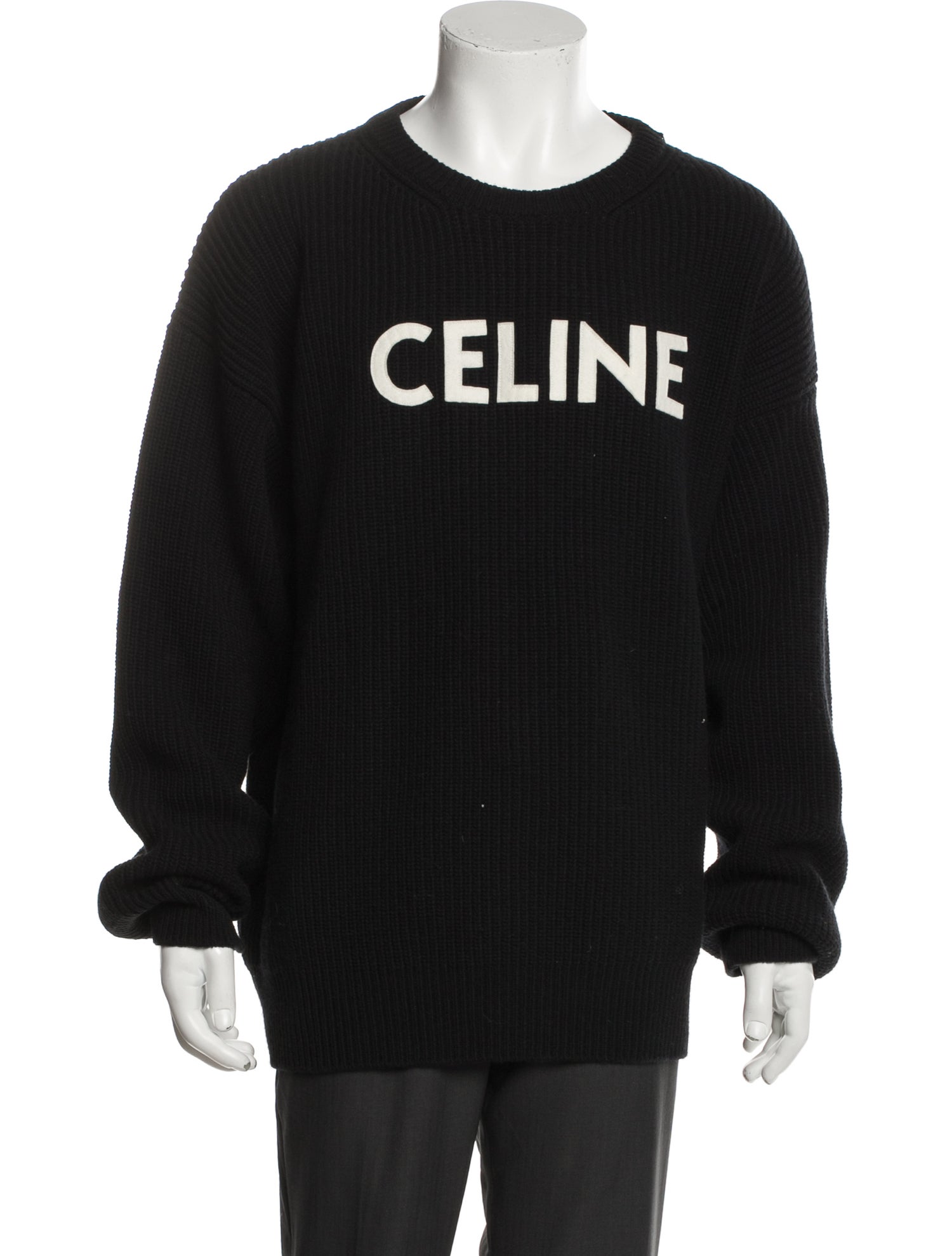 Celine Wool Graphic Print Pullover