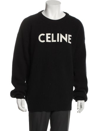Celine Wool Graphic Print Pullover