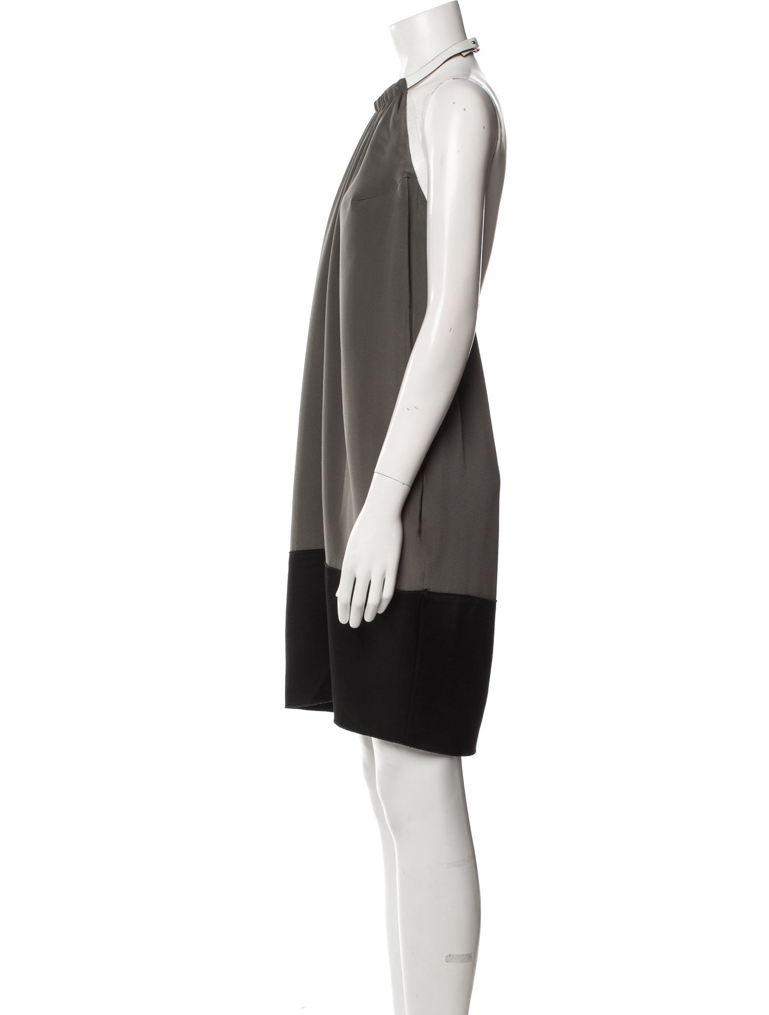 Celine Silk Knee-Length Dress