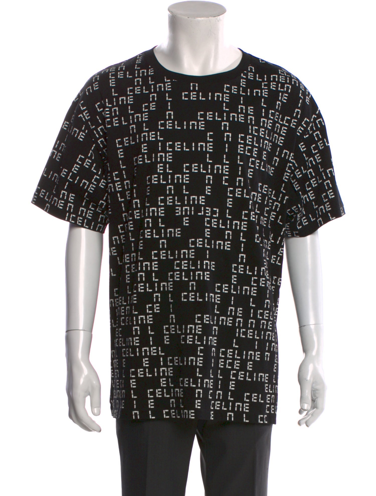 Celine Printed Crew Neck T-Shirt
