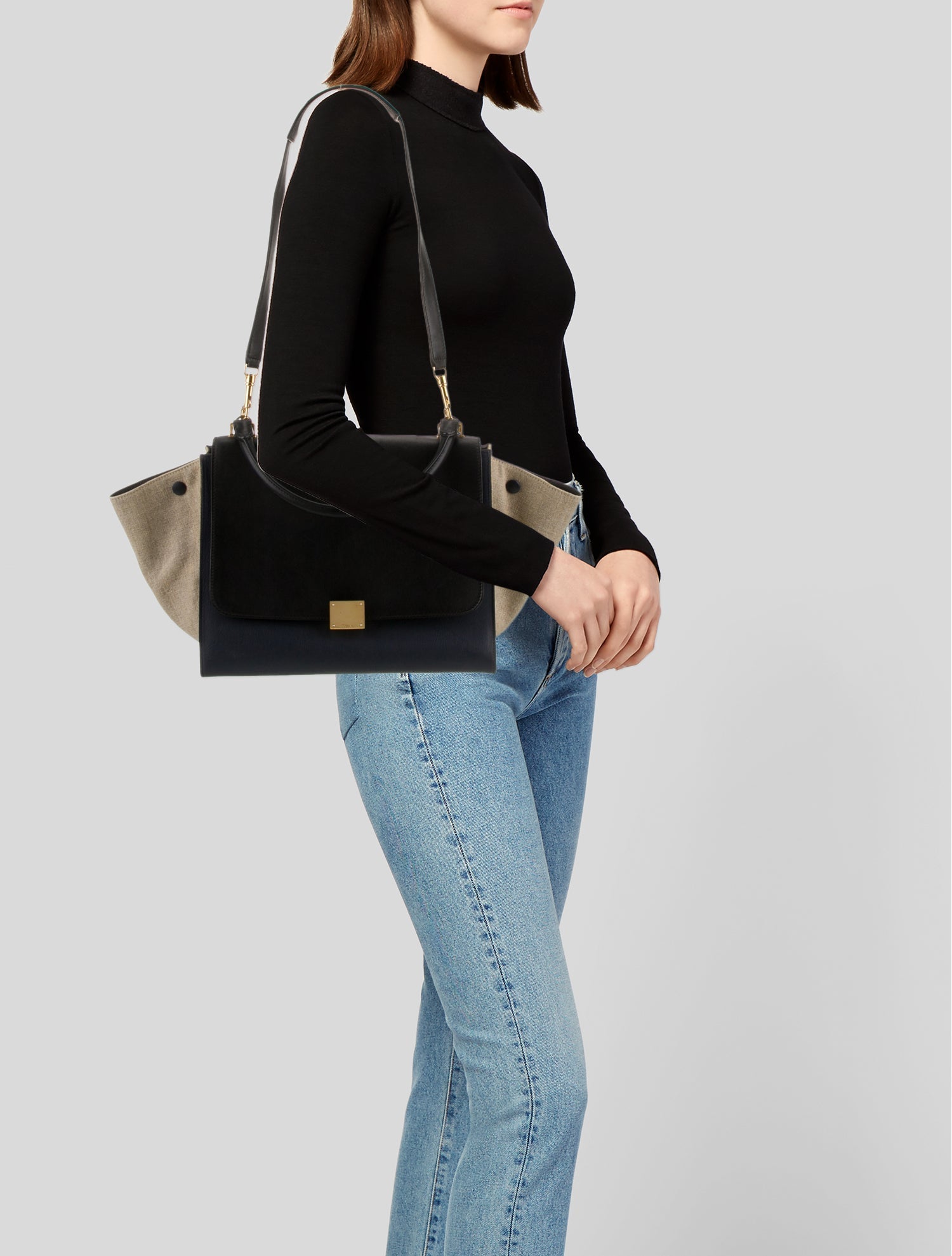 Celine Leather Trapeze