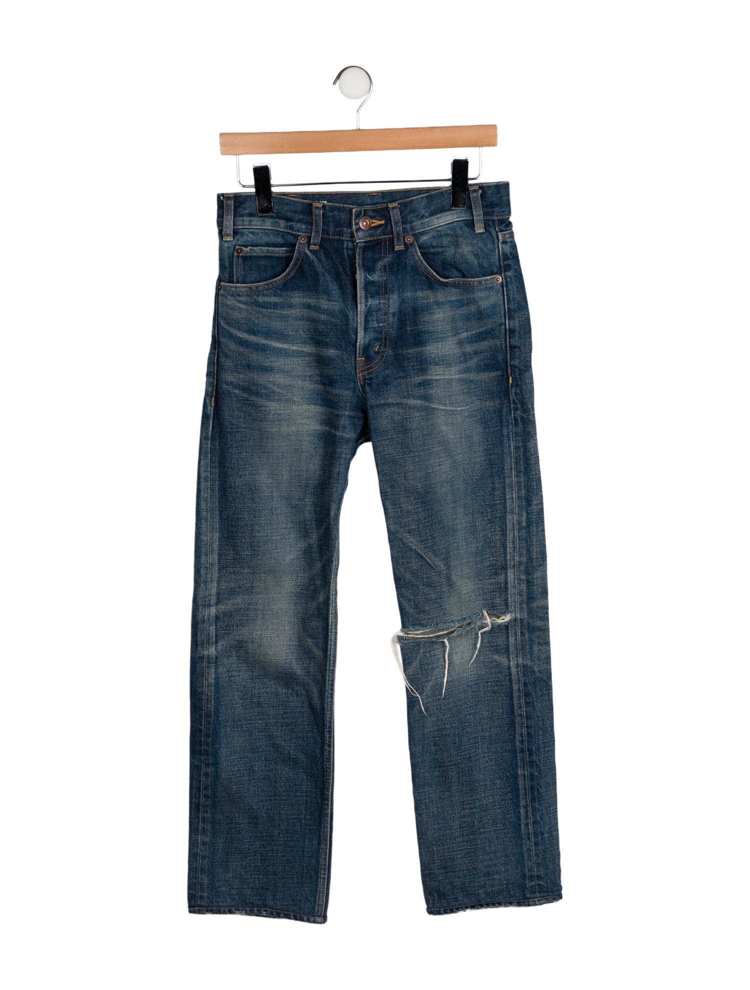 Celine Mid-Rise Straight Leg Jeans