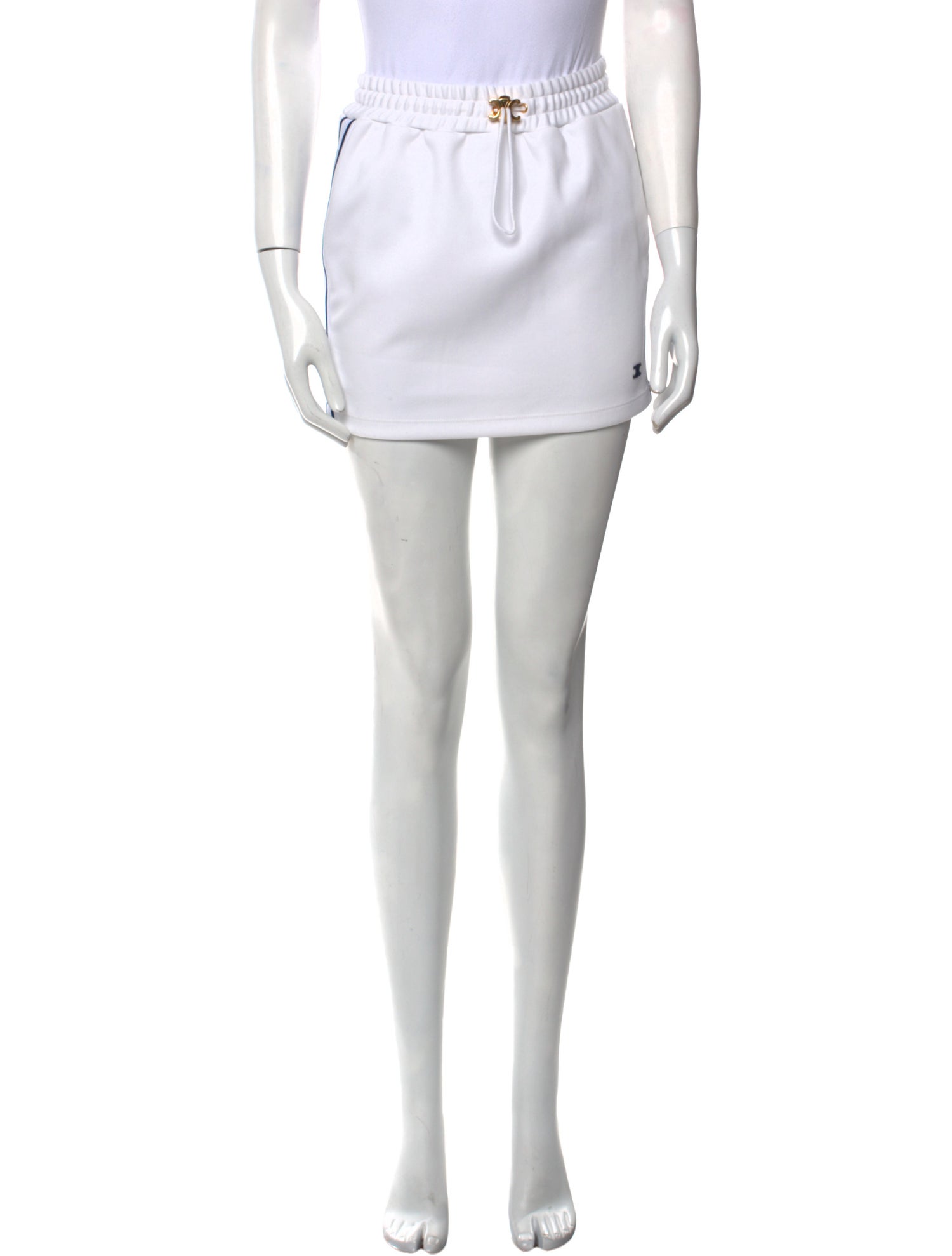 Celine Embroidered Accent Mini Skirt