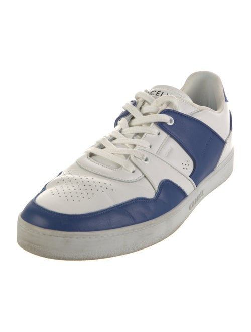 Celine Leather Colorblock Pattern Sneakers