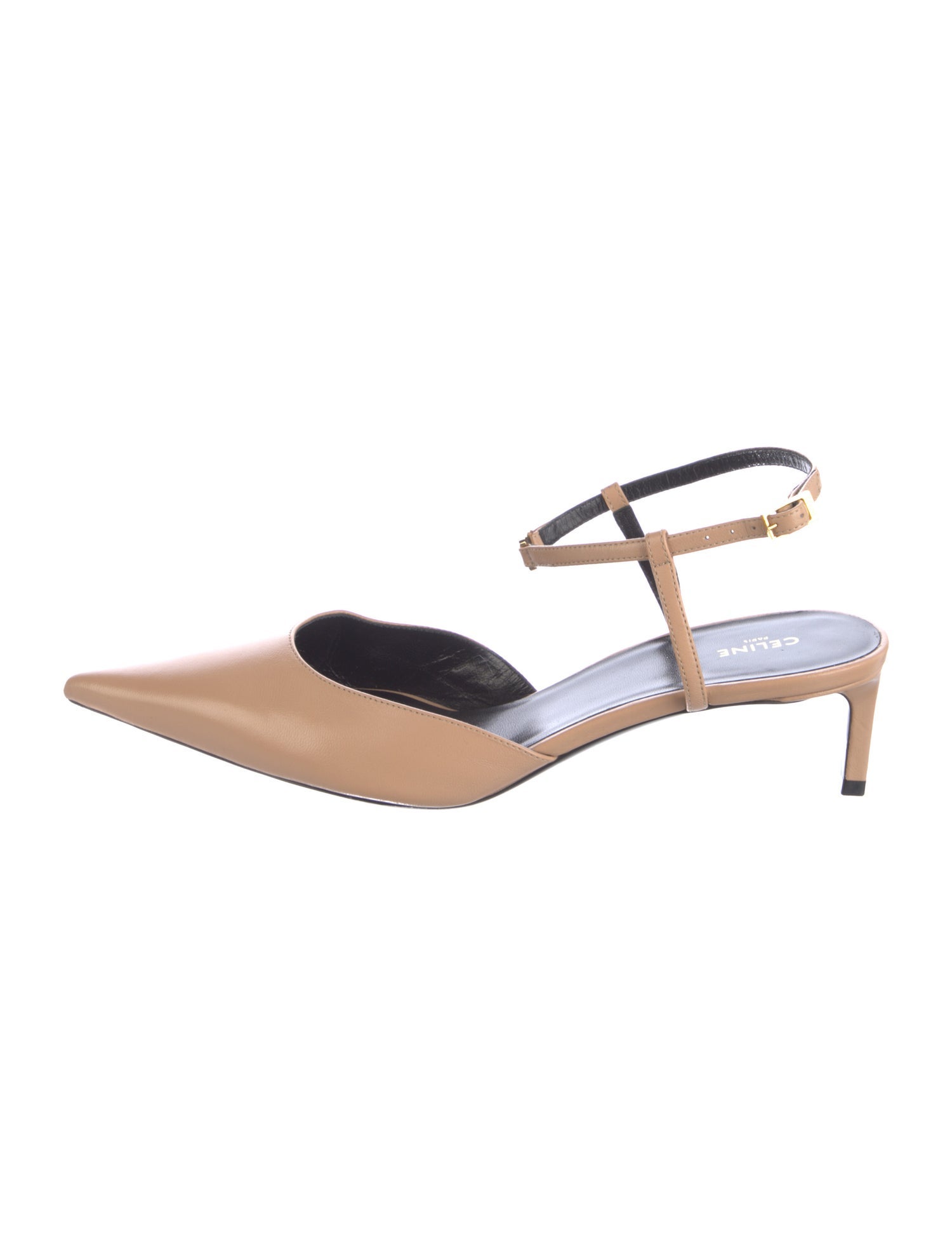 Celine Leather Slingback Pumps
