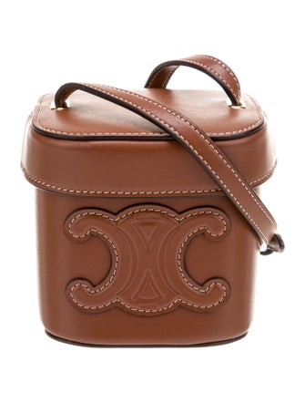 Celine Leather Triomphe Box Bag Small