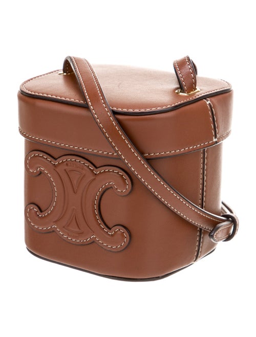 Celine Leather Triomphe Box Bag Small