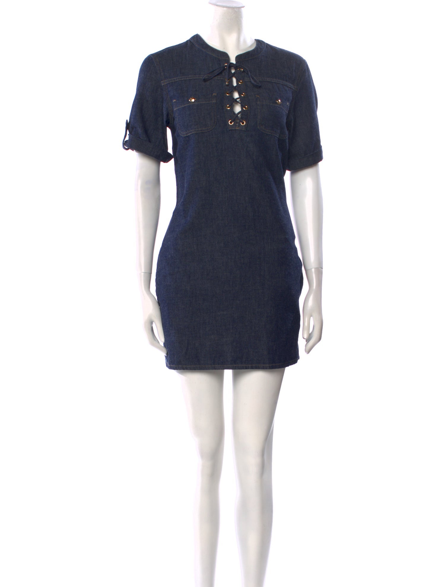 Celine Crew Neck Mini Dress