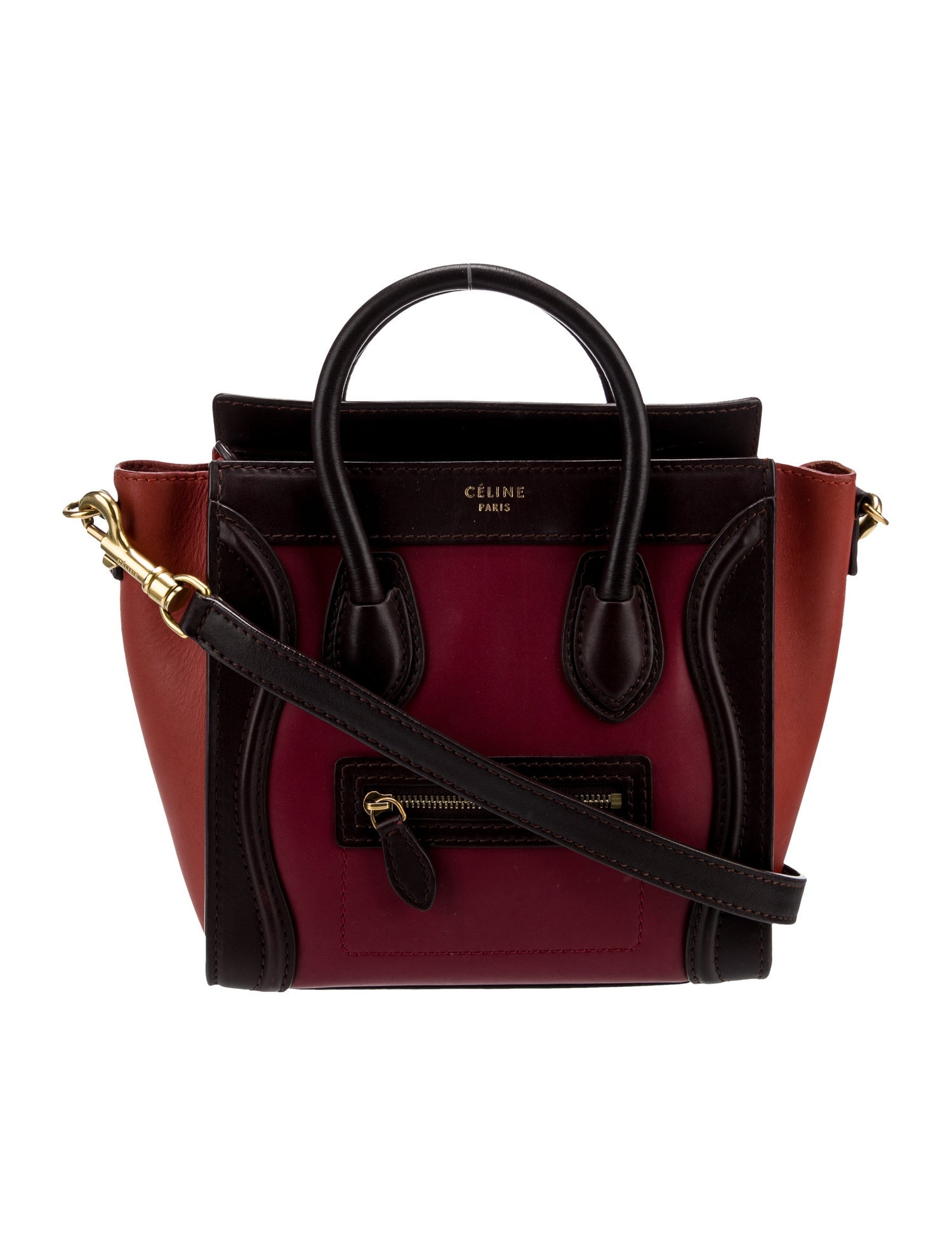 Celine Leather Luggage Nano