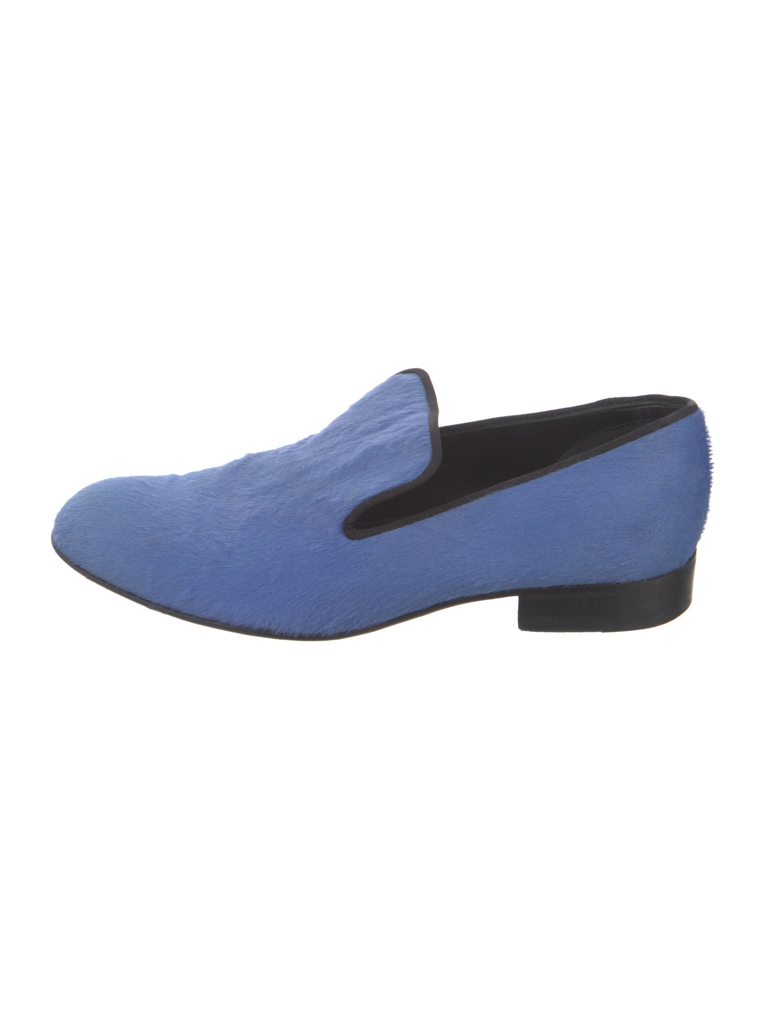 Celine Ponyhair Grosgrain Trim Loafers