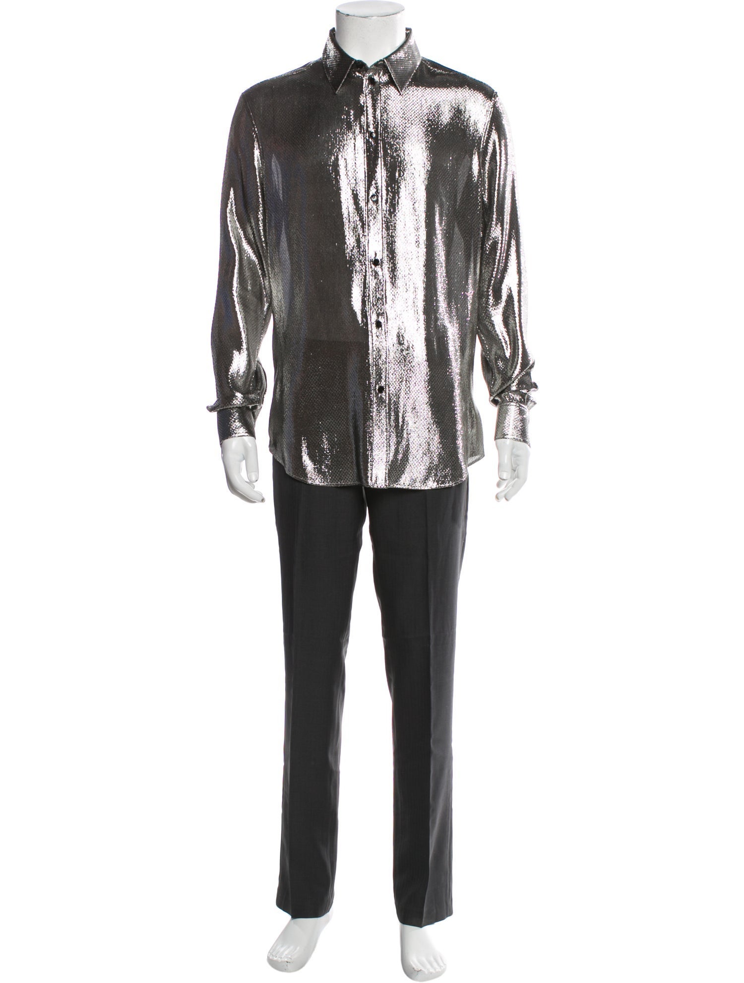 Celine Silk Long Sleeve Shirt