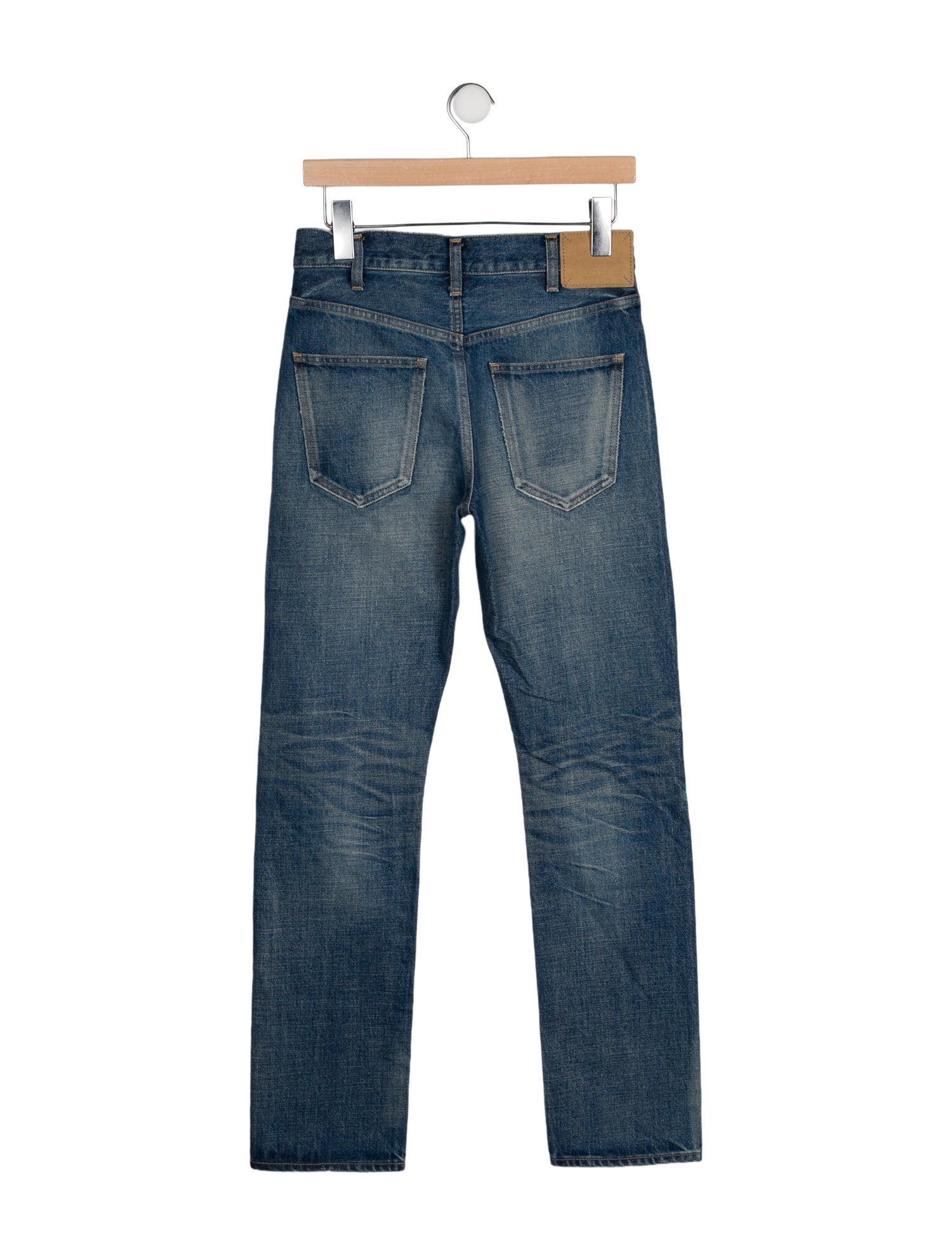 Celine Mid-Rise Straight Leg Jeans