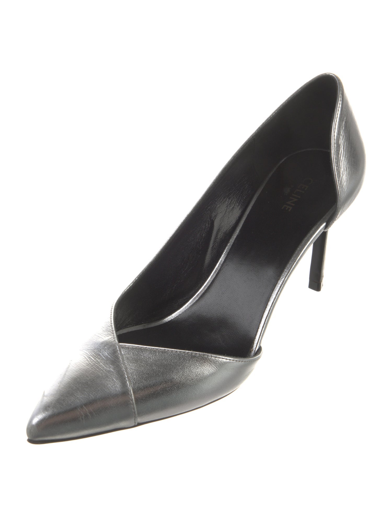 Celine Leather D'Orsay Pumps