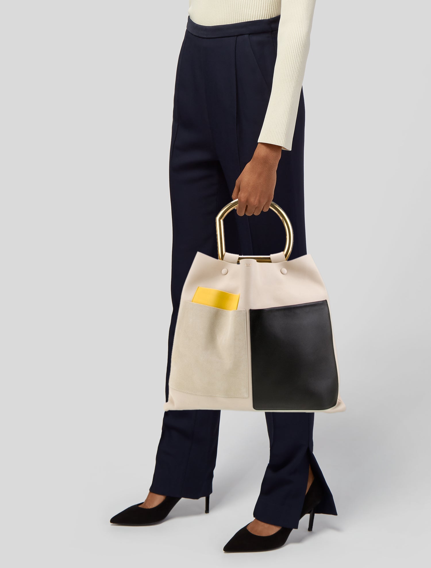 Celine Leather Bucket Bag