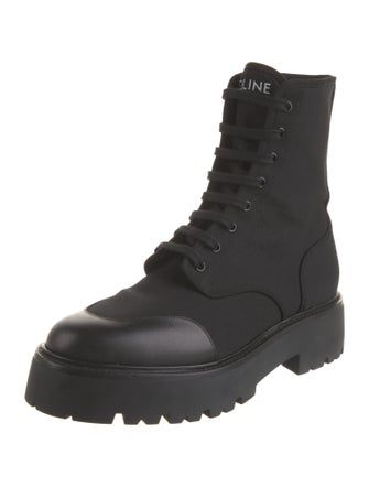 Celine Canvas Combat Boots