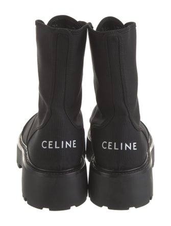 Celine Canvas Combat Boots