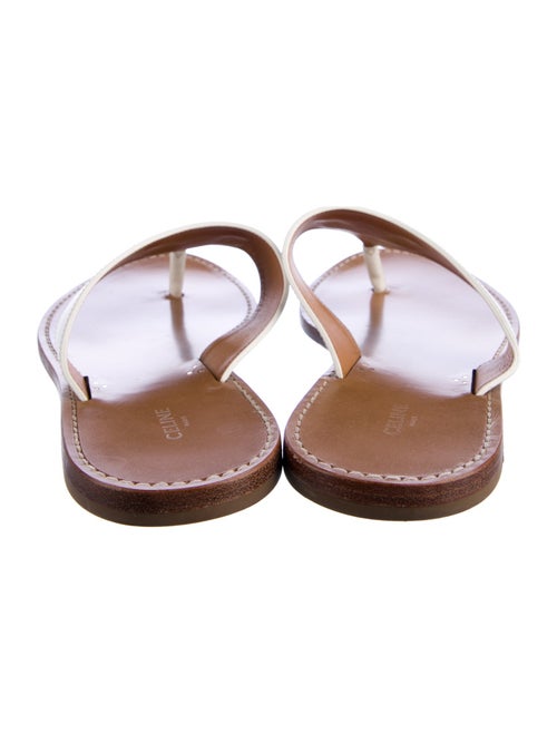 Celine Leather Flip Flops